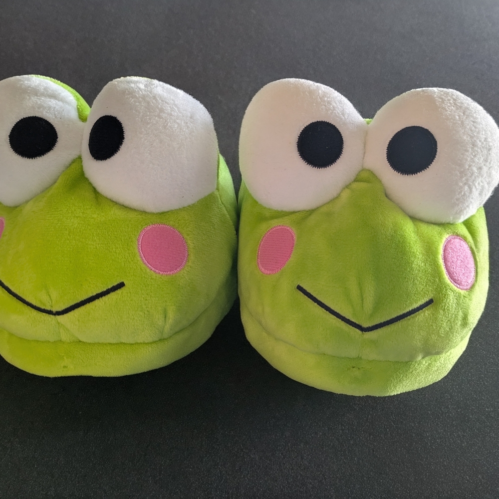 Sanrio Keroppi Slippers with Pink Accents